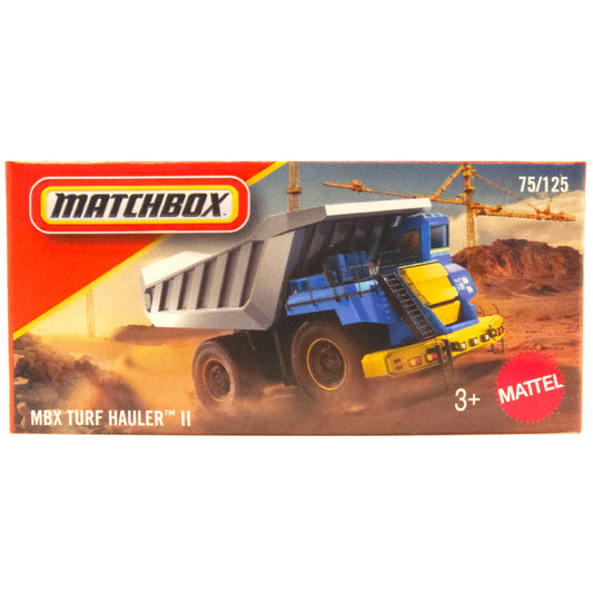 Matchbox Power Grabs - MBX Turf Hauler II Blue / Yellow (JHR85)