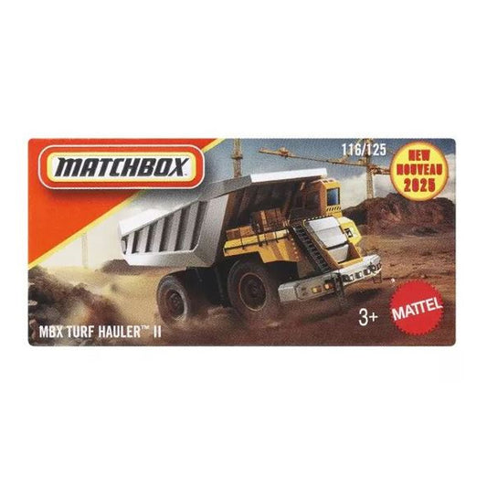 Matchbox Power Grabs - MBX Turf Hauler II Yellow / Grey (JBV08)