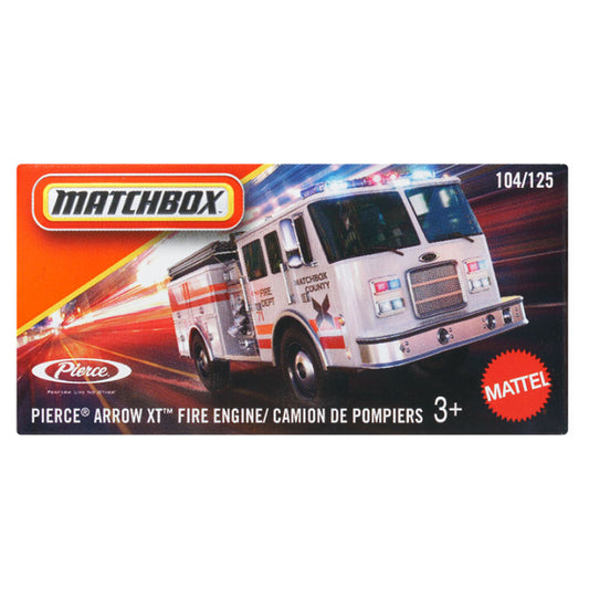Matchbox Power Grabs - Pierce Arrow XT Fire Engine White (JBV90)