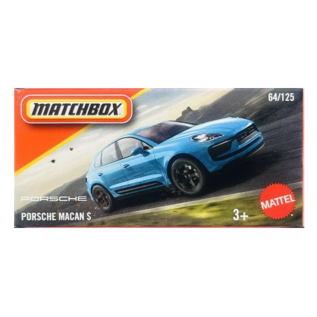 Matchbox Power Grabs - Porsche Macan S Blue (JBV47) (1:64 Scale)