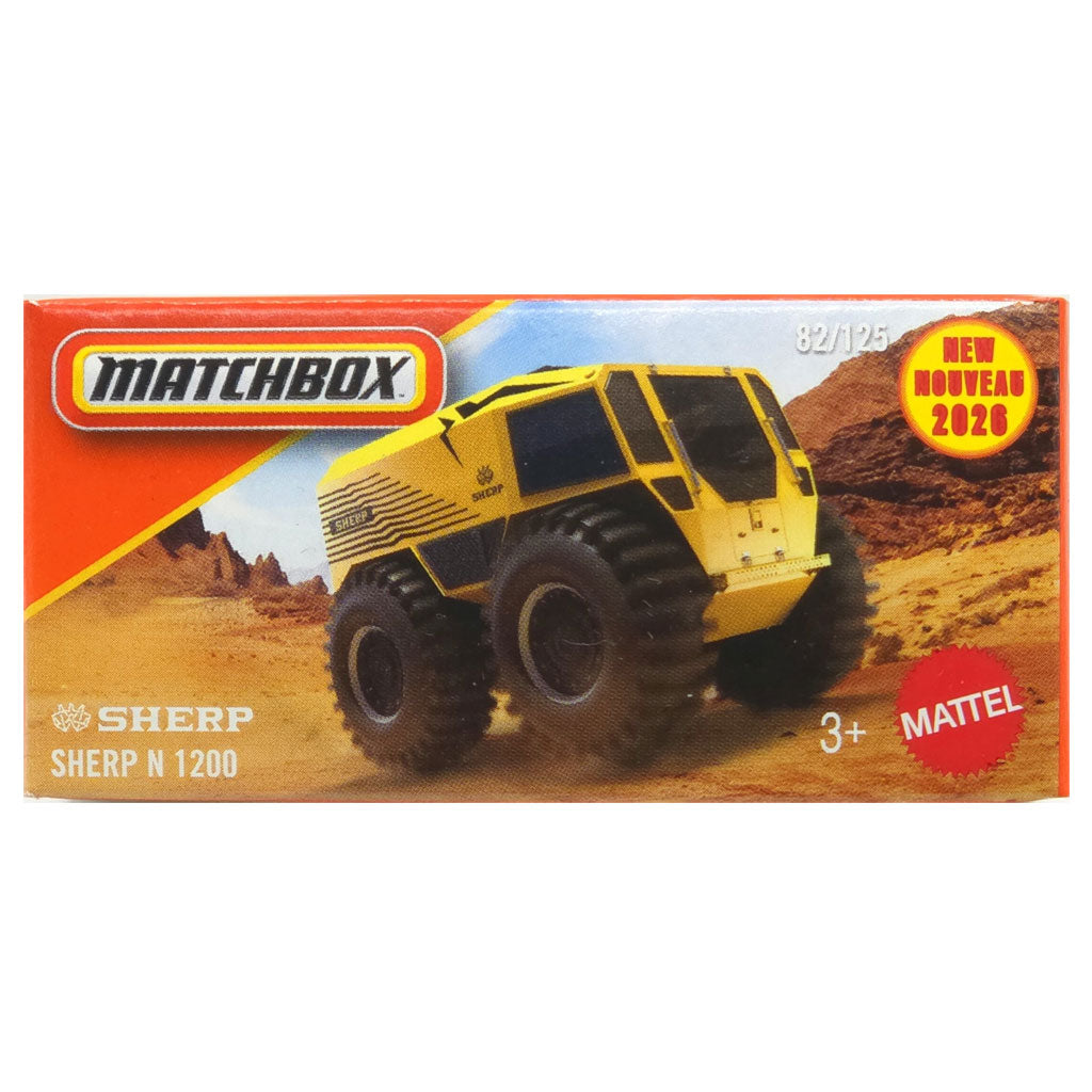 Matchbox Power Grabs - Sherp N 1200 Yellow (2026 MBX Adventure)