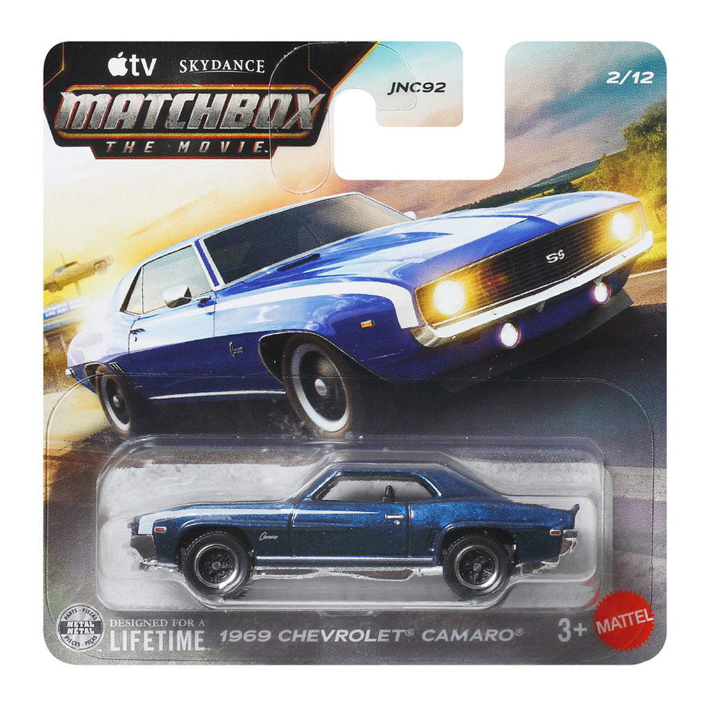 Matchbox The Movie - 1969 Chevrolet Camaro Blue (SC) (JND10)