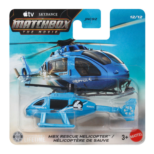 Matchbox The Movie - MBX Rescue Helicopter Blue (SC) (JND20)