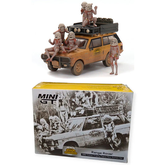 Mini GT Range Rover 1982 Camel Trophy Papua New Guinea Set (MGTS0006) 1:64