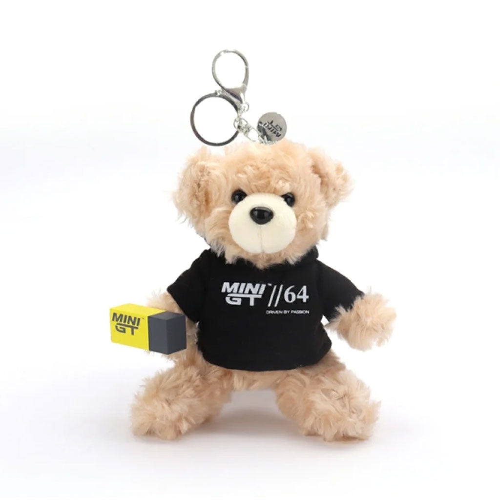 Mini GT Teddy Bear Plush Keyring With Mini GT Yellow Box