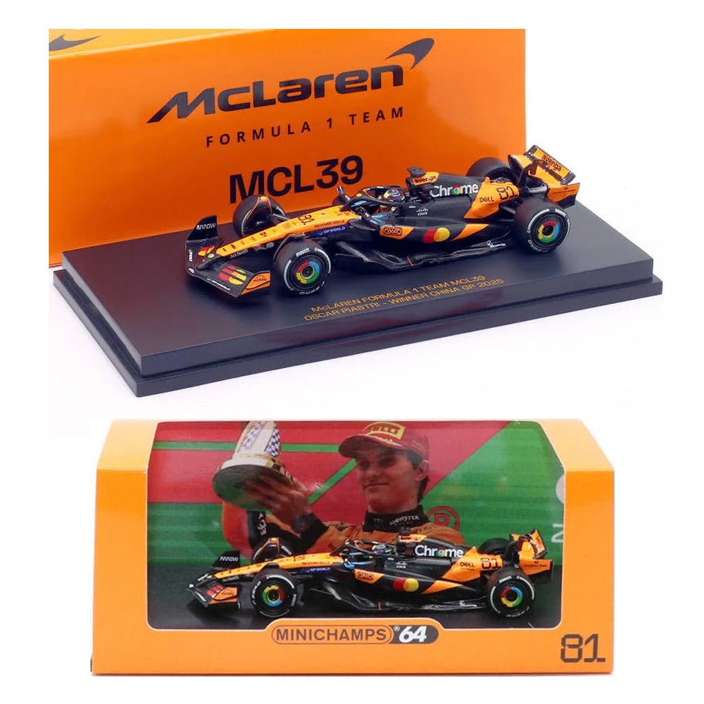 Minichamps McLaren MCL39 F1 #81 Chinese GP 2025 Oscar Piastri (1:64)