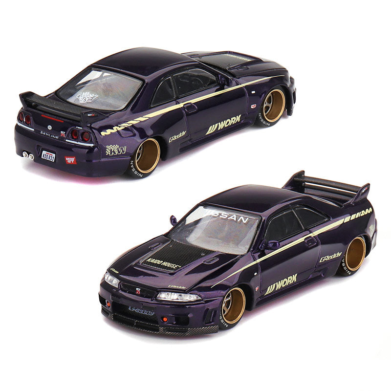 Mini GT Nissan Skyline GT-R R33 Kaido Works V1 (072) (1:64)