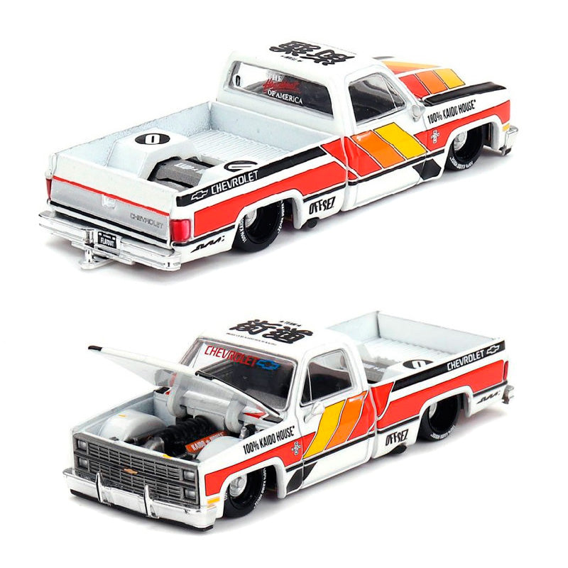 Mini GT Chevrolet Silverado Kaido Works V1 White (082) (1:64) – AGR Models