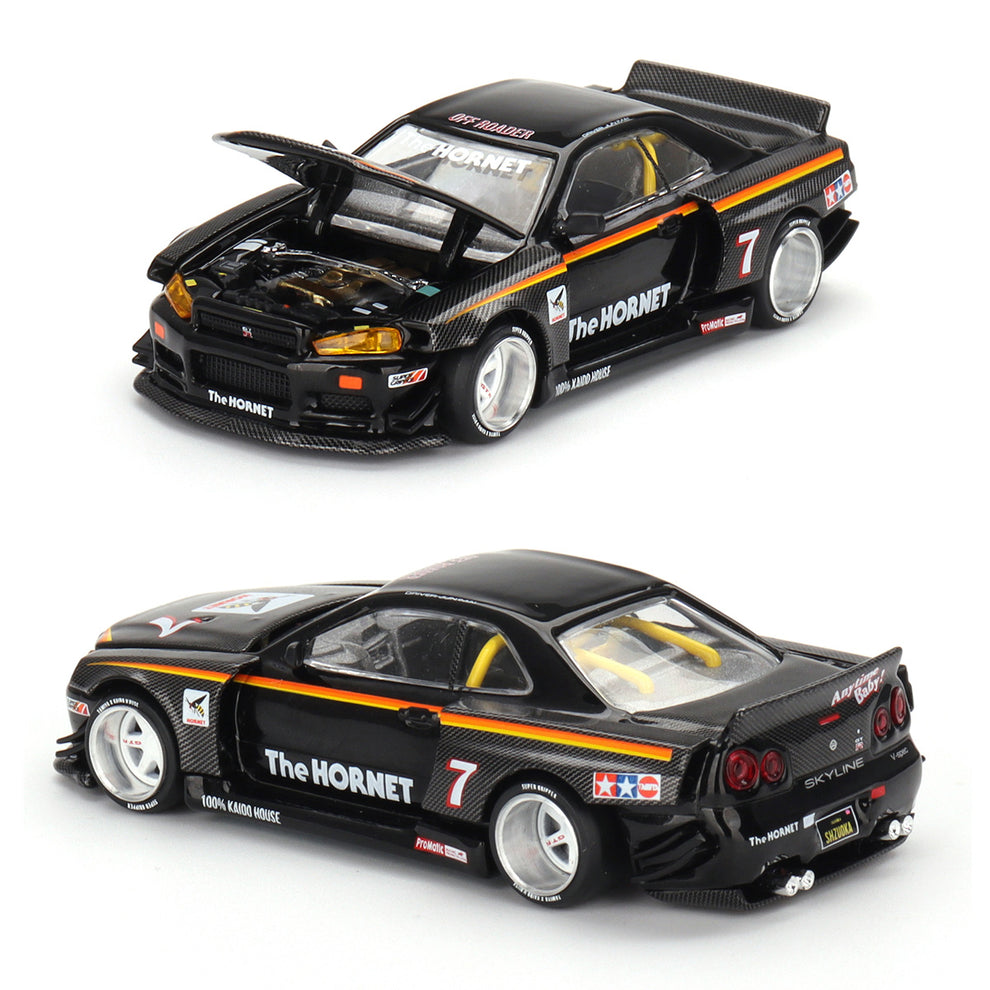 Mini GT Nissan Skyline GT-R R34 Kaido House The Hornet (093) (1:64 ...