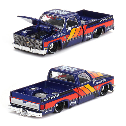 Mini GT Chevrolet Silverado Kaido Works V2 Blue (099) (1:64)