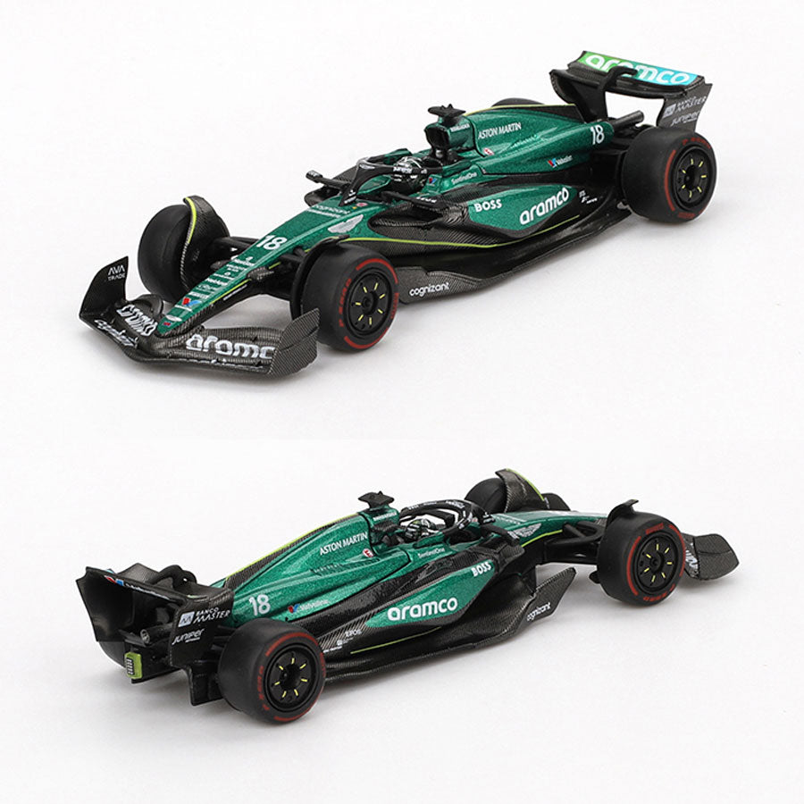 Mini GT Aston Martin AMR24 F1 Bahrain 2024 #18 Lance Stroll (1001)