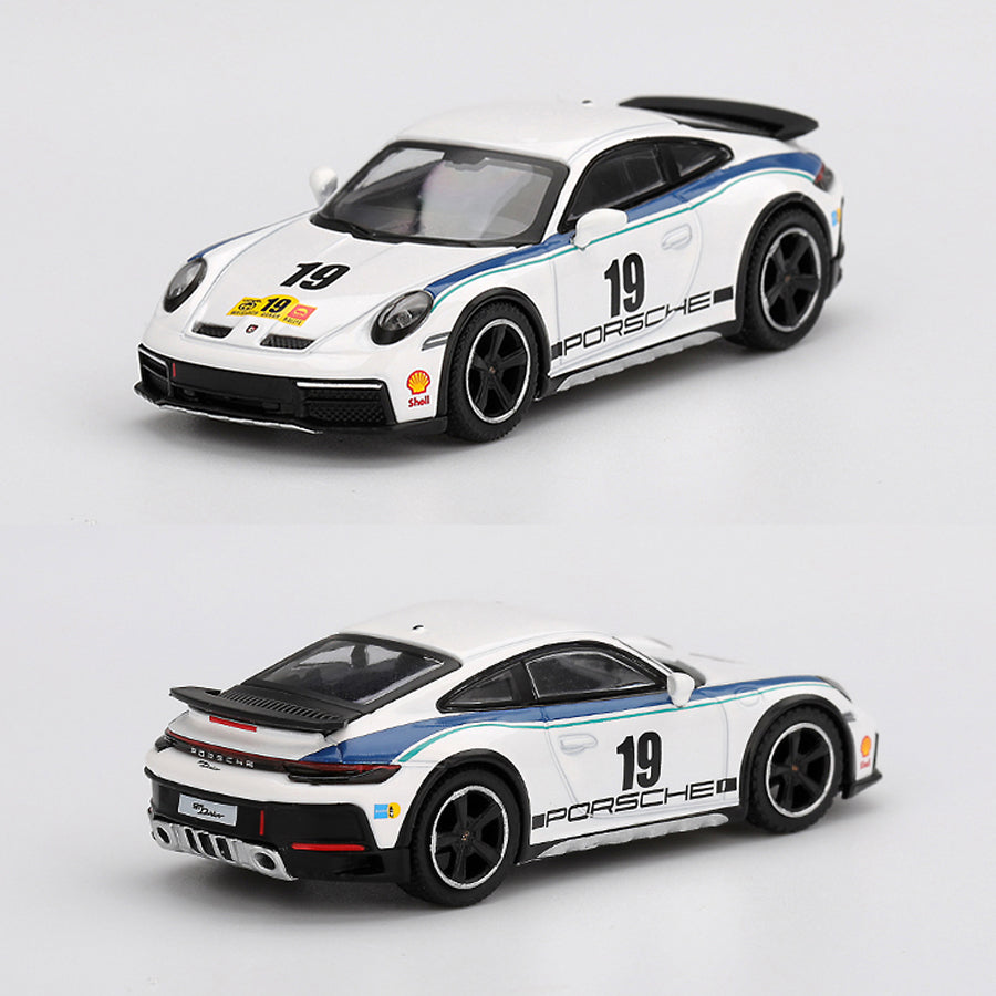 Mini GT Porsche 911 Dakar White Rally 1974 Livery (1009) (1:64 Scale)