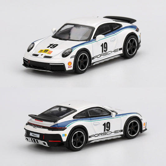 Mini GT Porsche 911 Dakar White Rally 1974 Livery (1009) (1:64 Scale)