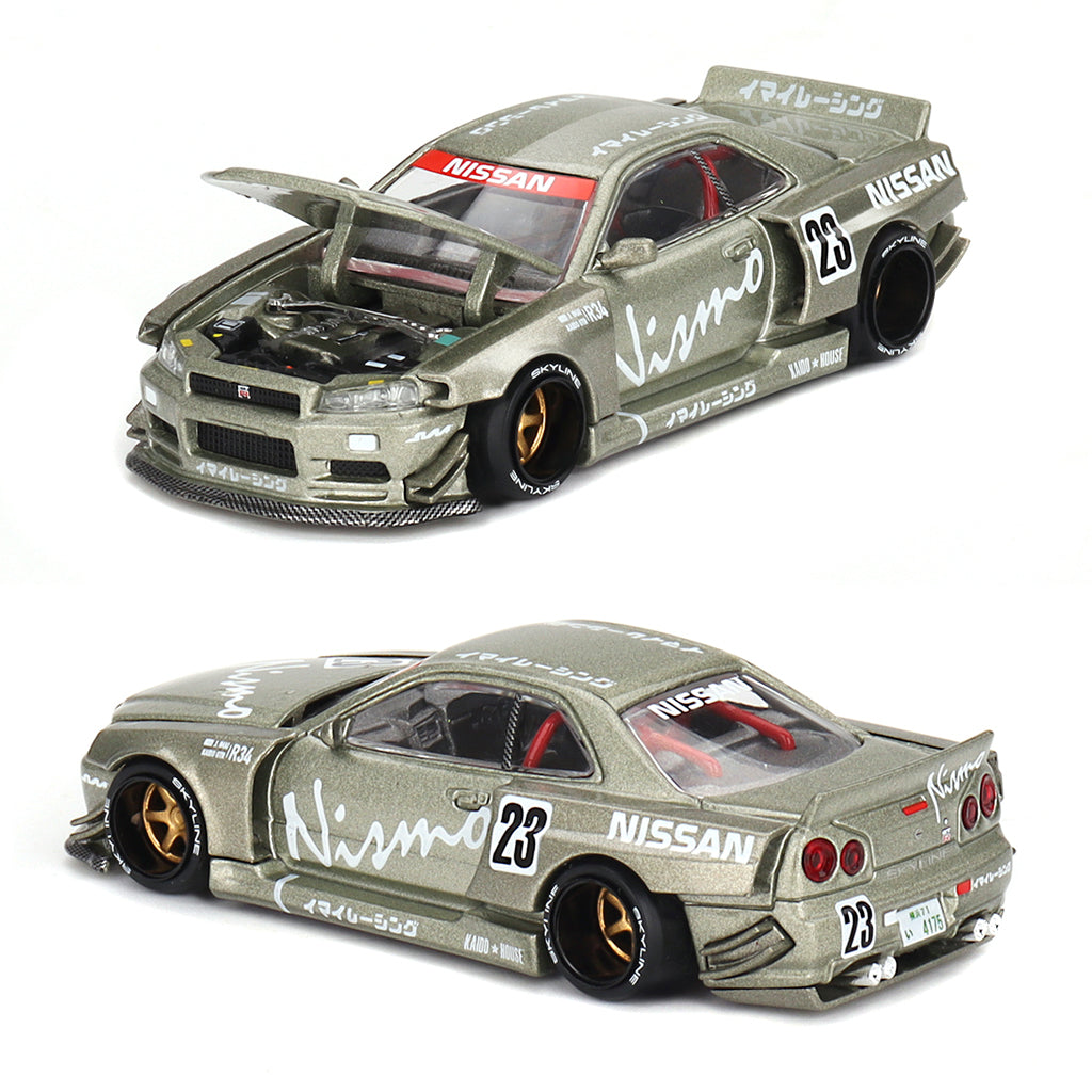 Mini GT Nissan Skyline GT-R R34 Kaido Works V4 (103) (1:64)