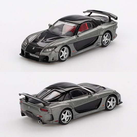 Mini GT Mazda RX-7 VeilSide Fortune7 Grey (1057) (1:64 Scale)