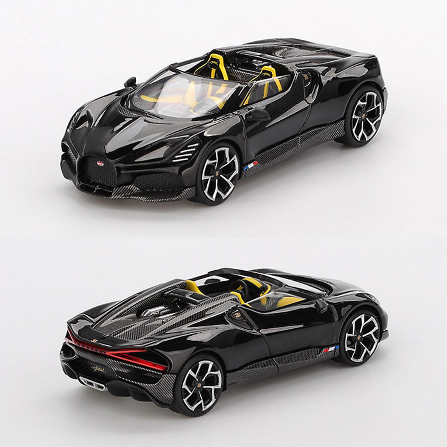 Mini GT Bugatti W16 Mistal Black (1058) (1:64 Scale)