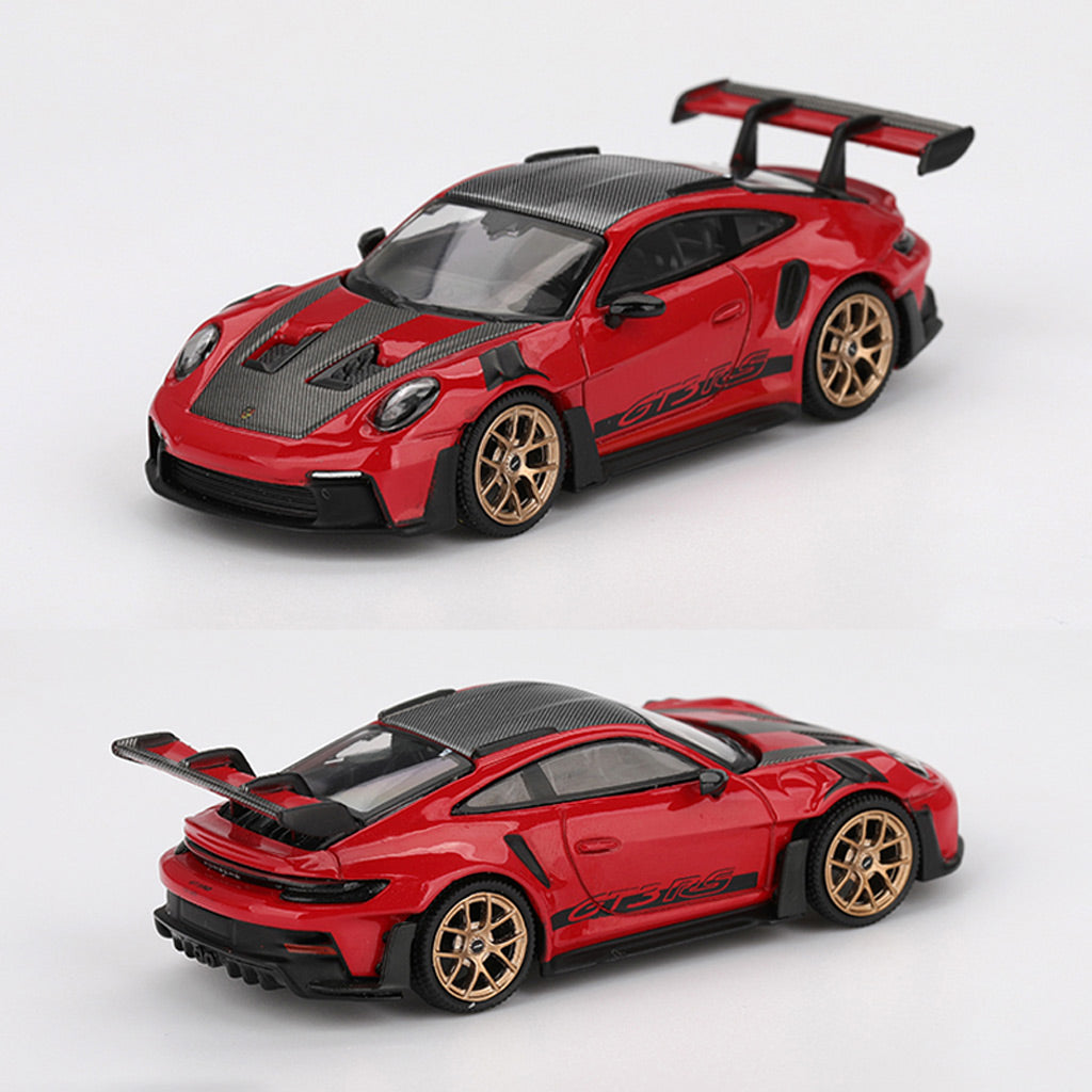 Mini GT Porsche 911 GT3 RS Weissach Package Guards Red (1060) (1:64)