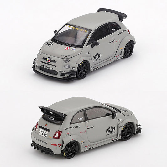 Mini GT LB-Works x Abas Works Abarth 595 Fighters Grey (1064) (1:64)