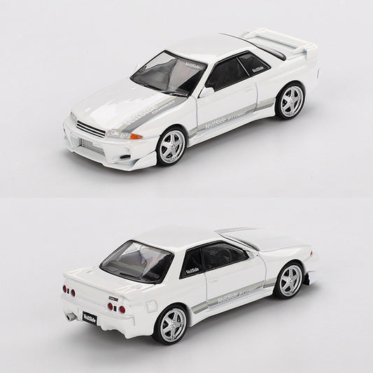 Mini GT Nissan Skyline GT-R R32 VeilSide Combat White (1066) (1:64)