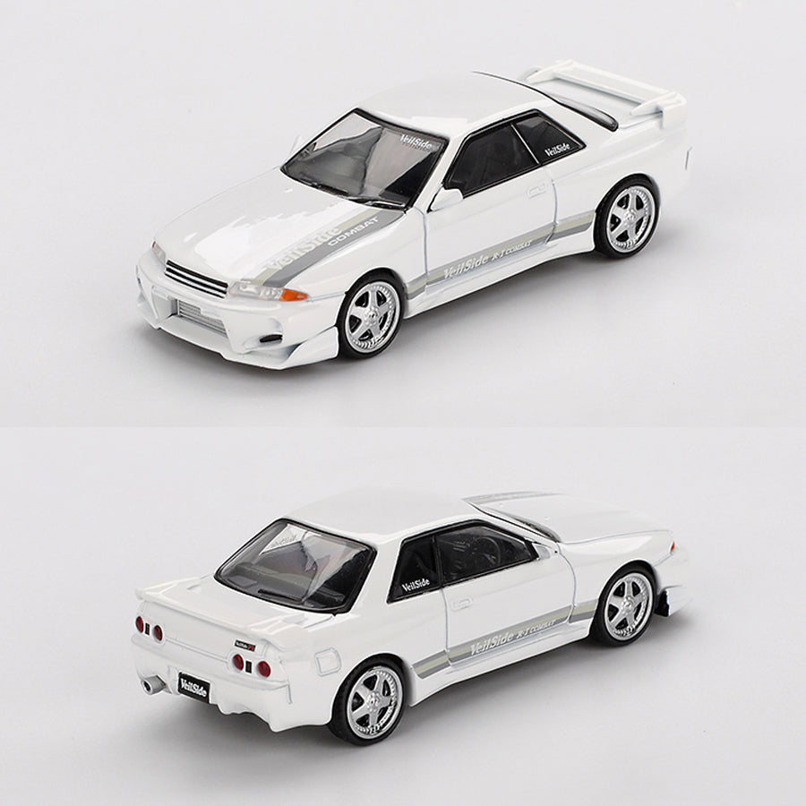 Mini GT Nissan Skyline GT-R R32 VeilSide Combat White (1066) (1:64 ...