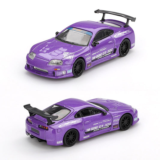 Mini GT Toyota Supra (A80) Top Secret GT-300 Purple (1067) (1:64)