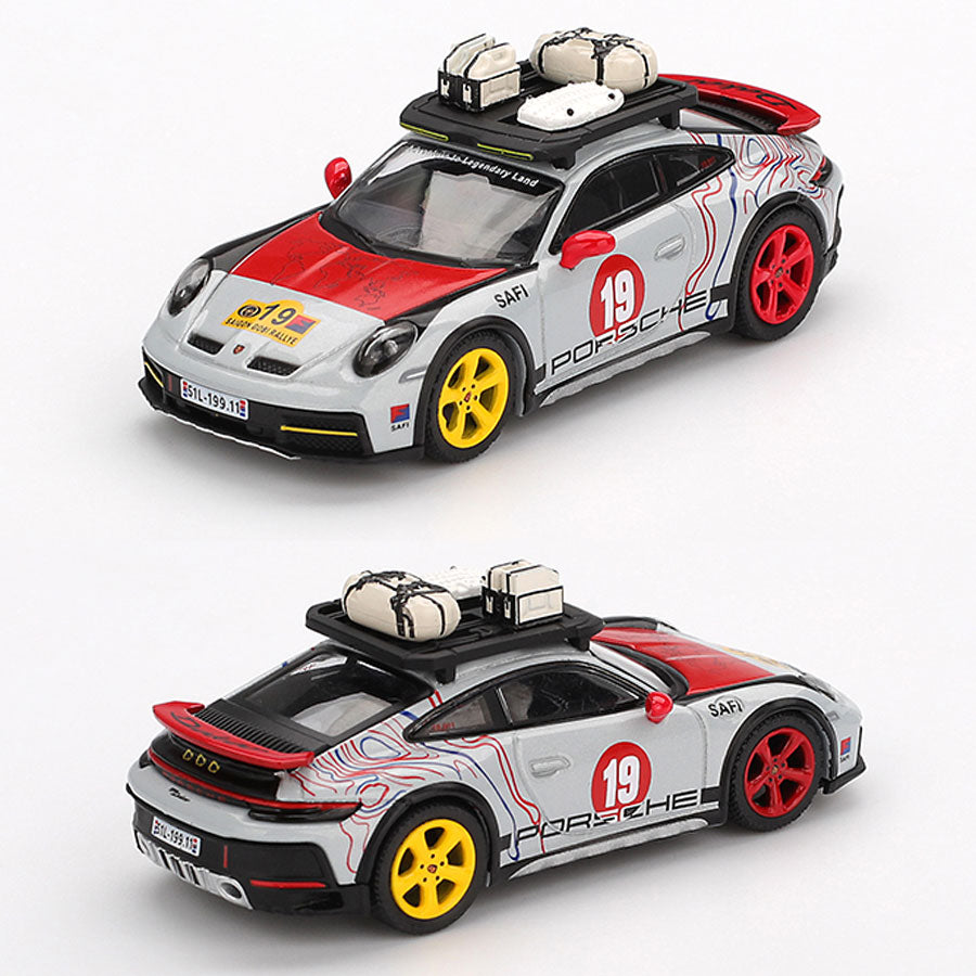 Mini GT Porsche 911 Dakar Uncle Rally (1068) (1:64 Scale)