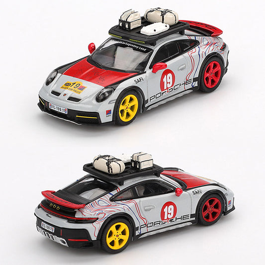 Mini GT Porsche 911 Dakar Uncle Rally (1068) (1:64 Scale)