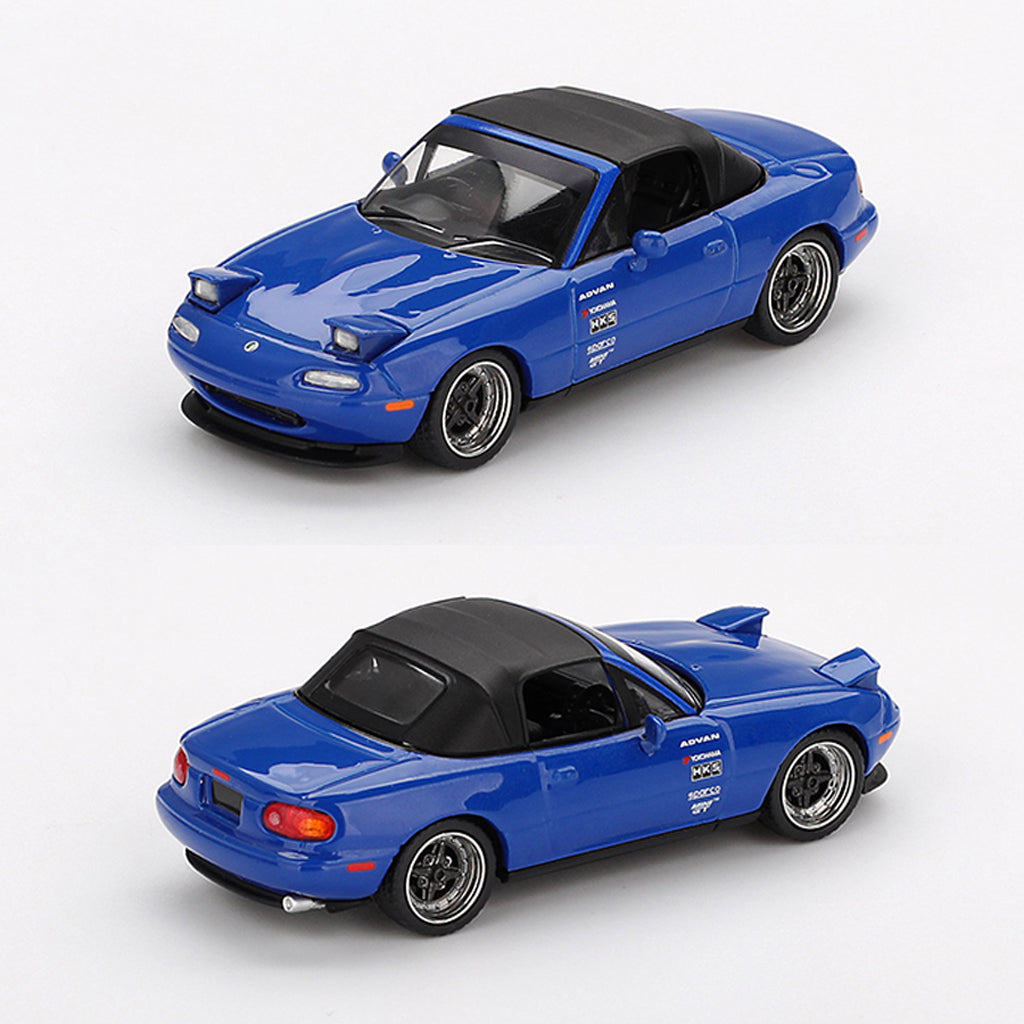 Mini GT Mazda Miata MX-5 (NA) Tuned Version Dark Blue (1069) (1:64)