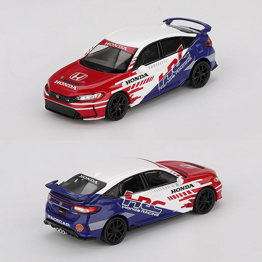 Mini GT Honda Civic Type R 2024 Pace Car HRC (1079) (1:64 Scale)