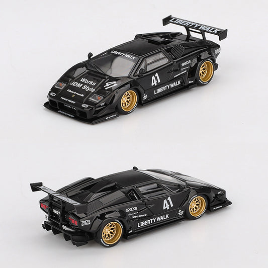 Mini GT Lamborghini Countach LB-Works Black (1081) (1:64 Scale)
