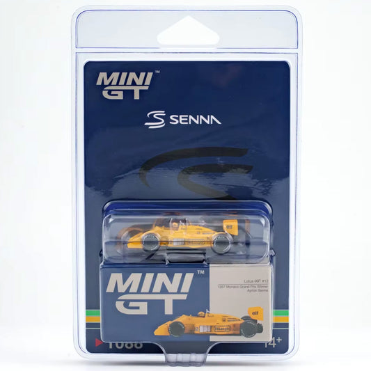 Mini GT Lotus 99T #12 Ayrton Senna 1987 Monaco (1088) (Blister Pack)