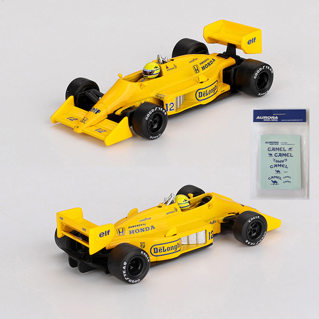Mini GT Lotus 99T #12 Ayrton Senna 1987 Monaco GP (1088) (1:64 Scale)