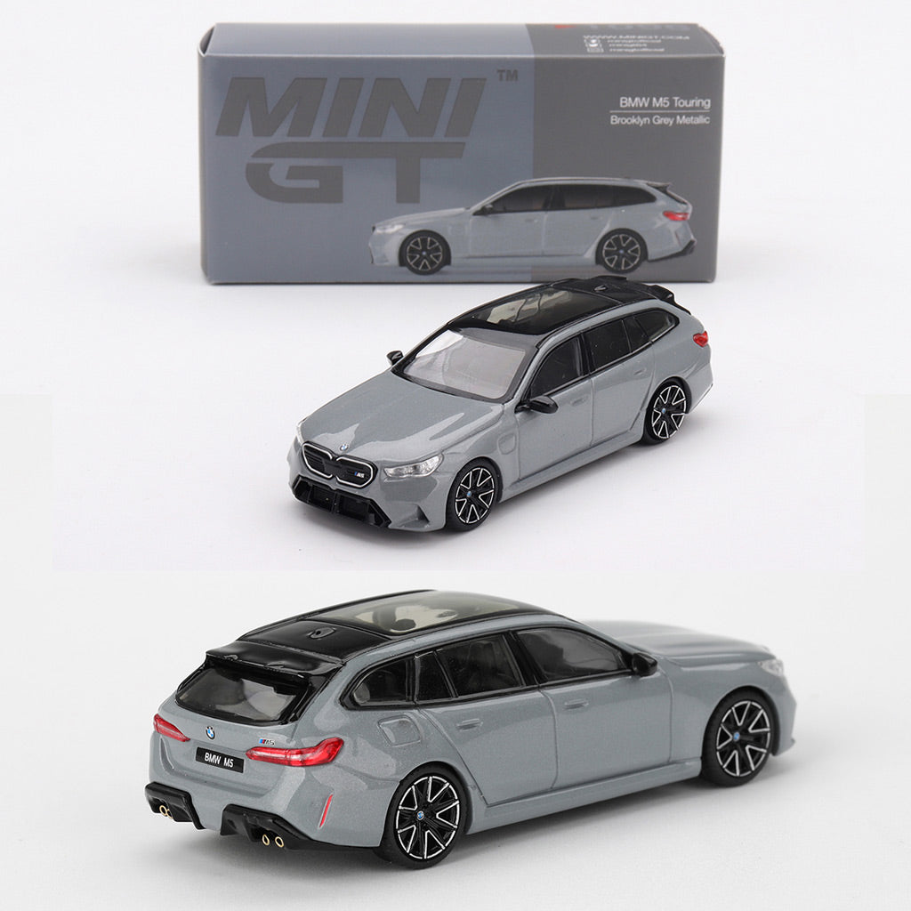 Mini GT BMW M5 Touring Brooklyn Grey Metallic (1096) (1:64 Scale)