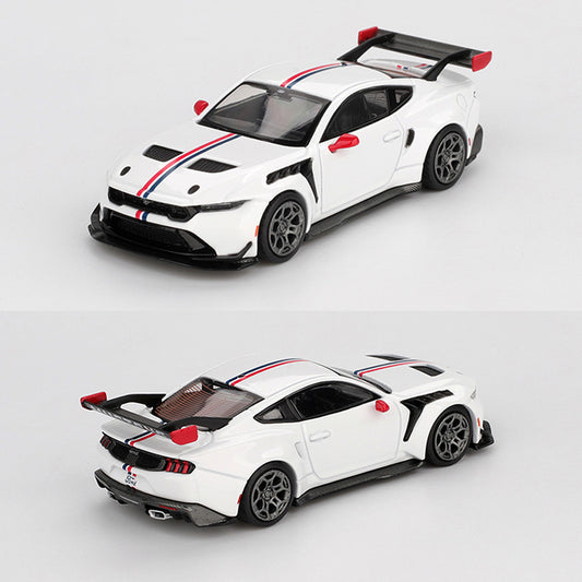 Mini GT Ford Mustang GTD White Spirit Of America Livery (1097) (1:64)