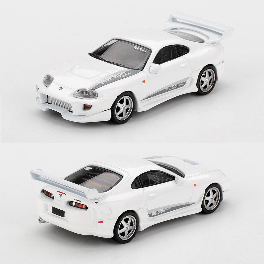 Mini GT Toyota Supra VeilSide Combat V-I White (1104) (1:64 Scale)