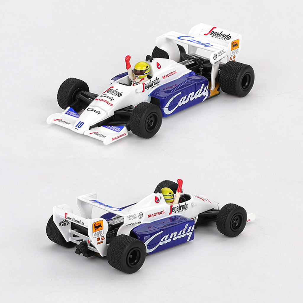 Mini GT Toleman TG184 #19 Ayrton Senna 1984 Monaco GP (1118) (1:64)