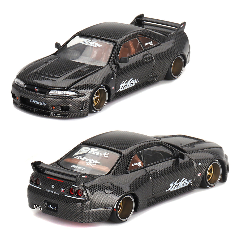 Mini GT Nissan Skyline GT-R R33 Active Carbon R V1 (116) (1:64)