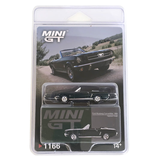 Mini GT Ford Mustang Convertible 1964 Highland Green (1166) Blister