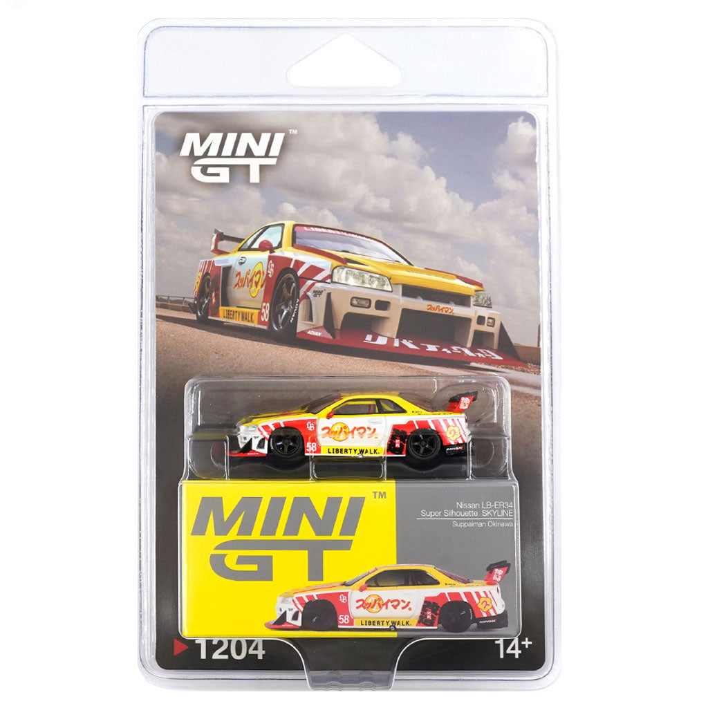 Mini GT Nissan LB-ER34 Super Silhouette Skyline Suppaiman (Blister)