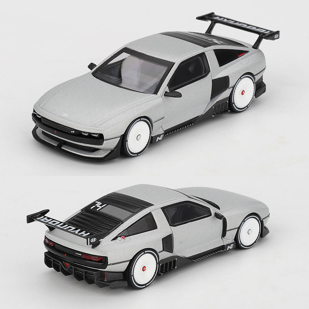 Mini GT Hyundai N Vision 74 Concept Vision Silver (1207) (1:64 Scale)