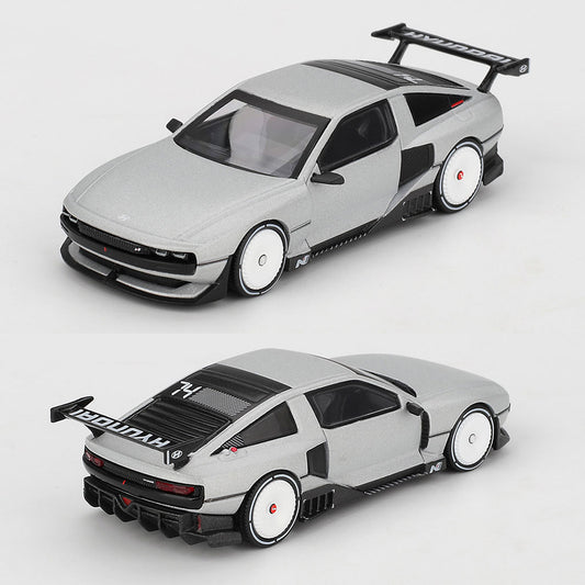 Mini GT Hyundai N Vision 74 Concept Vision Silver (1207) (1:64 Scale)