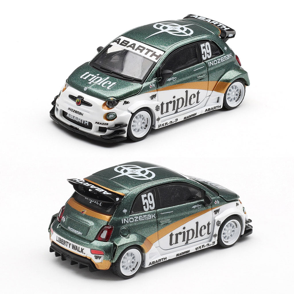 Mini GT Abarth 595 LB-Works TY Edition Triplet (1216) (1:64 Scale)