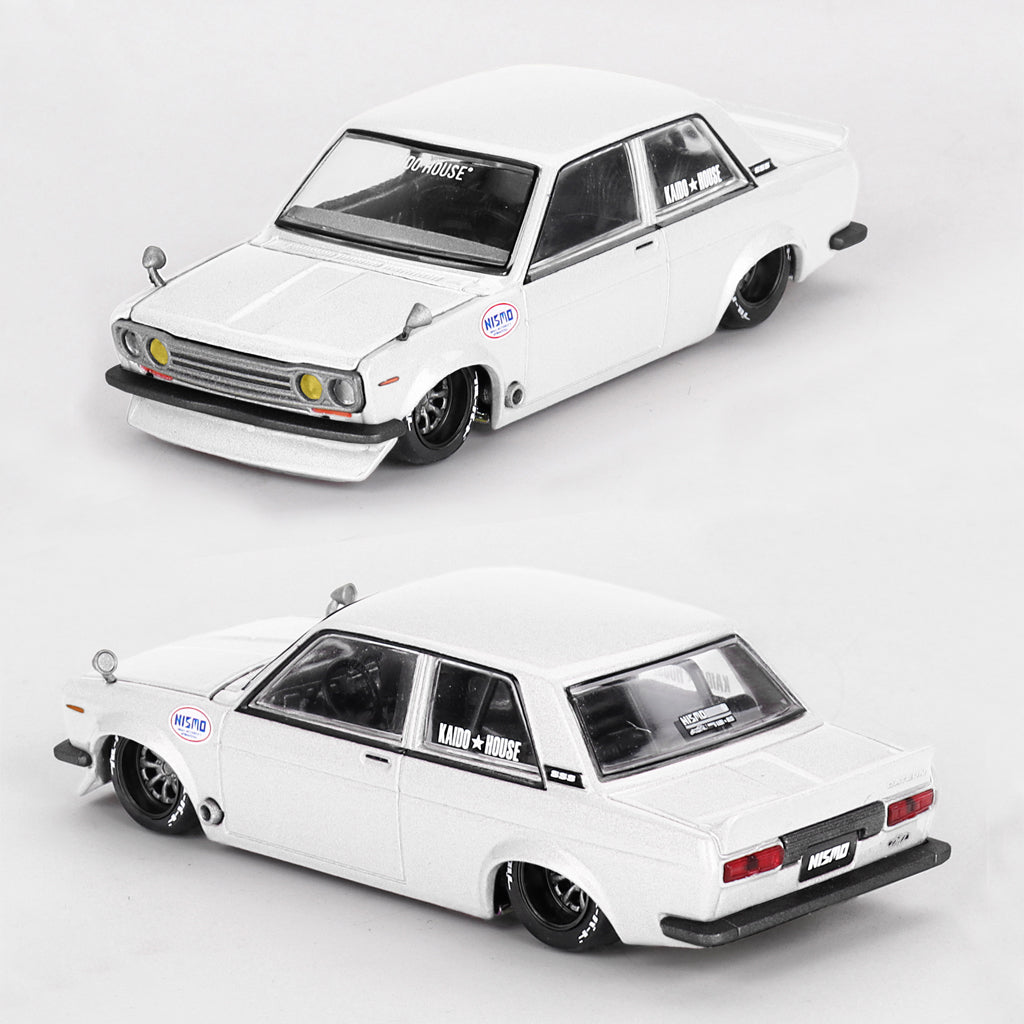 Mini GT Kaido House Datsun 510 Street Nismo V2 White (122) (1:64)