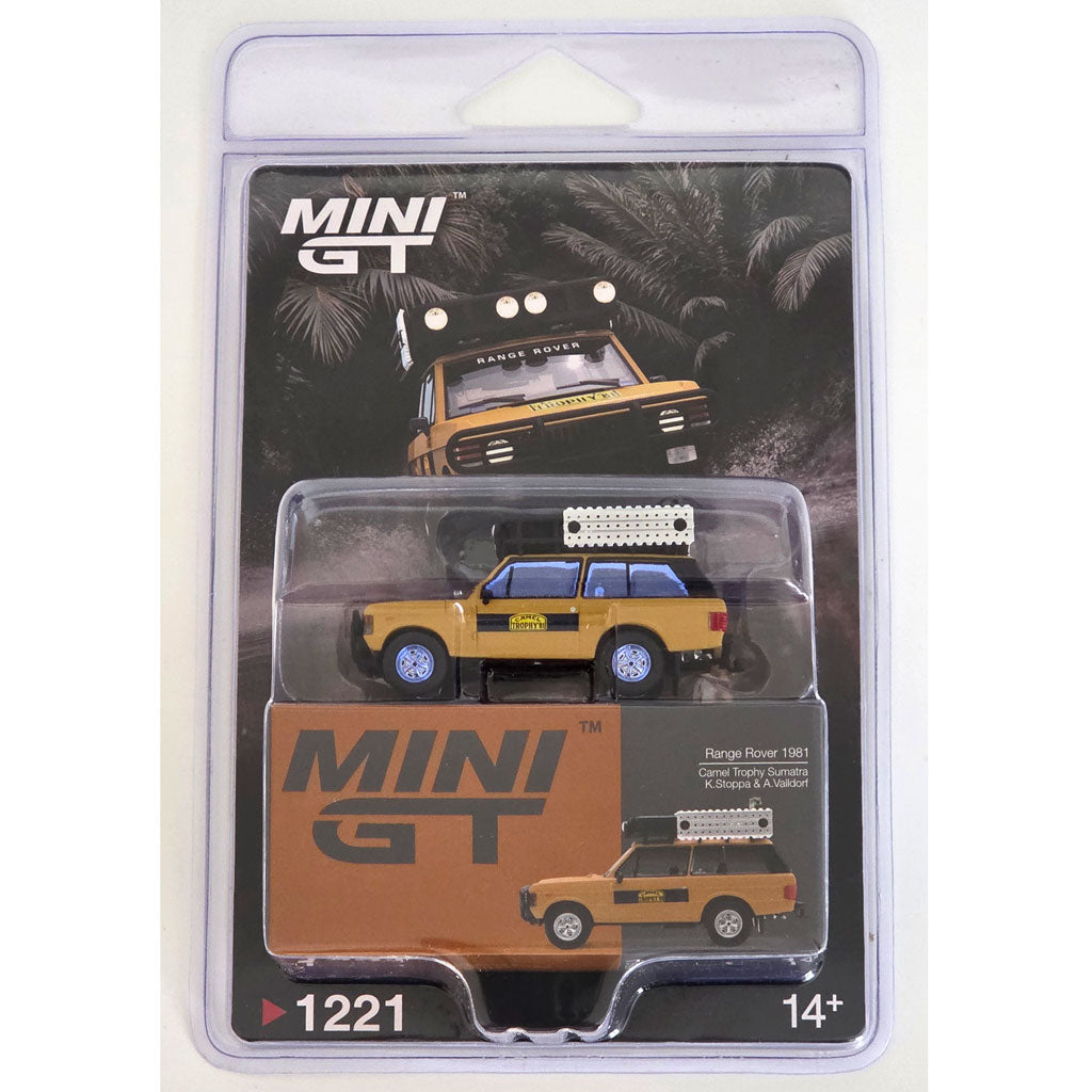 Mini GT Range Rover 1981 Camel Trophy Sumatra (1221) (Blister) CHASE