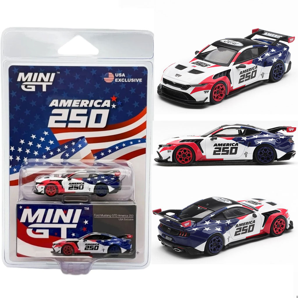 Mini GT Ford Mustang GTD America 250 USA Exclusive (1301) (1:64 Scale)