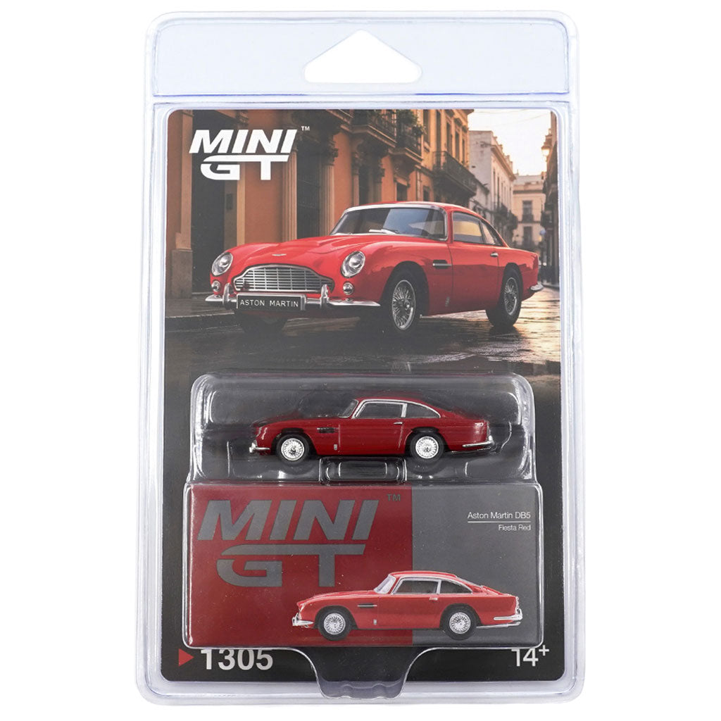 Mini GT Aston Martin DB5 Fiesta Red LHD (1305) (1:64) (Blister Pack)