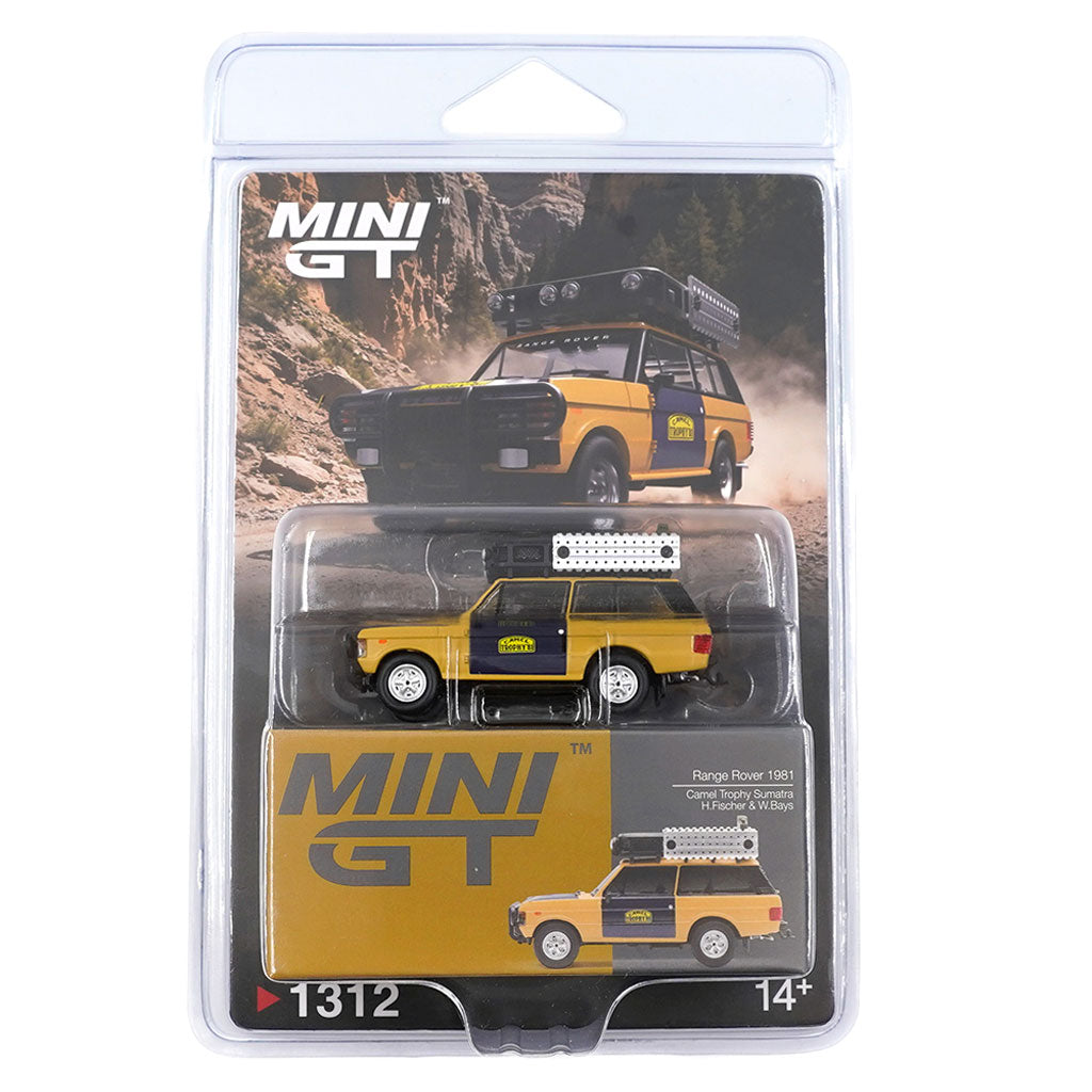 Mini GT Range Rover 1981 Camel Trophy Sumatra (1312) (Blister Pack)