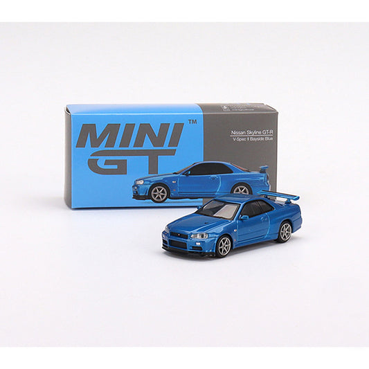 Mini GT Nissan Skyline GT-R R34 Bayside Blue (341)