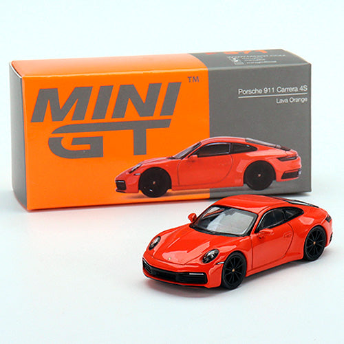 Mini GT Porsche 911 (992) Carrera 4S Lava Orange (1/64) (371)