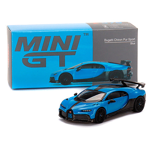 Mini GT Bugatti Chiron Pur Sport Blue LHD (1/64) (379)